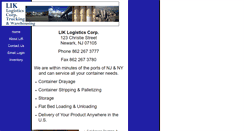 Desktop Screenshot of liklogistics.com